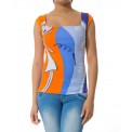 T Shirt square neck, sleeveless Chinese THE CRY