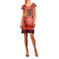 Marisa red Dress, Short Sleeve Lace RED