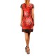 Marisa red Dress, Short Sleeve Lace RED