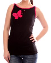 Camiseta PRIMAVERA MARIPOSAS NEGRA