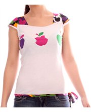 Camiseta MANZANAS BORDADO